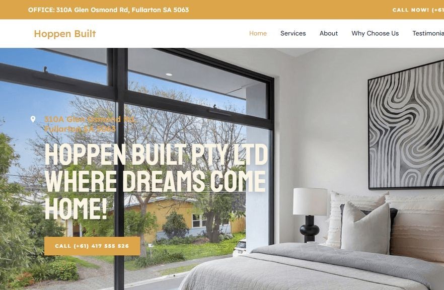 Hoppen Built website